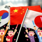 日本　中国　韓国　国旗