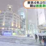東京　大雪　積雪