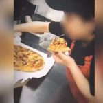 ドミノピザ　バイト　ピザ食べながら　女子高生