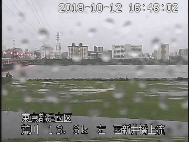 2019年台風19号　西新井　荒川