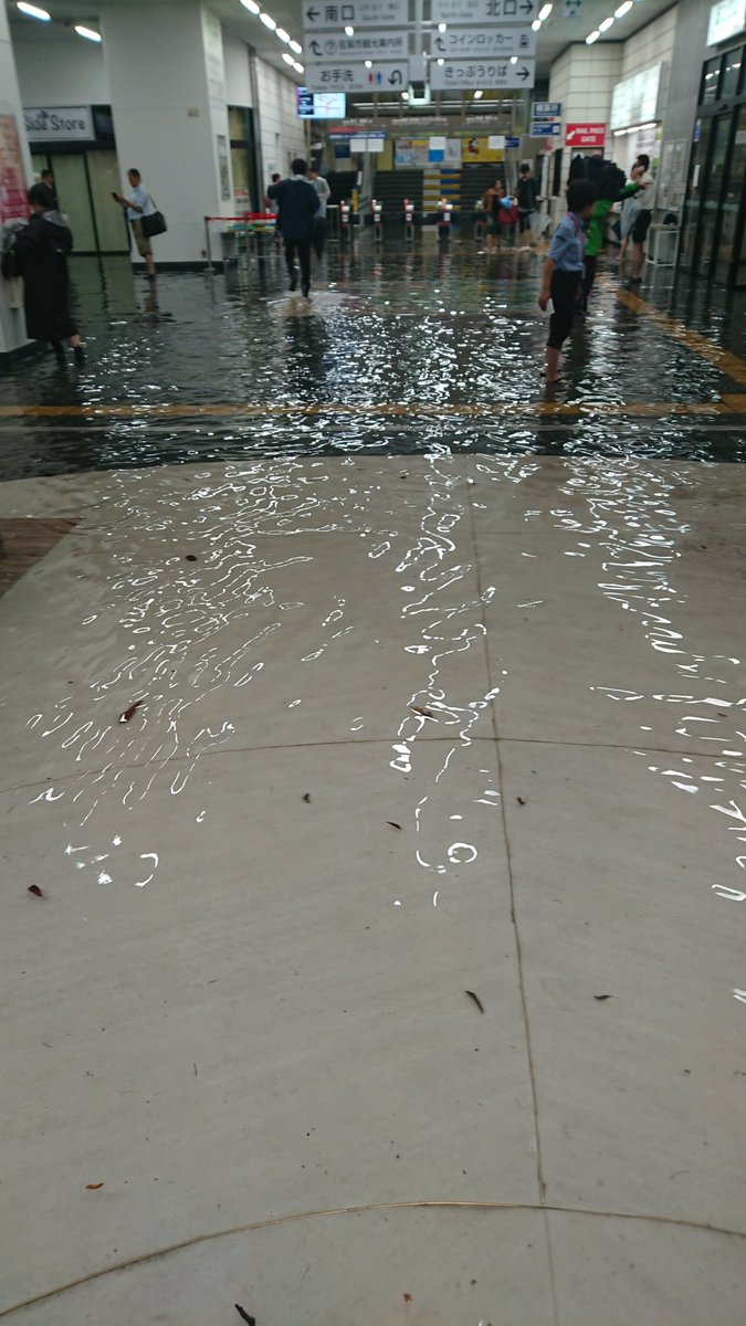 佐賀駅　8月豪雨　水害