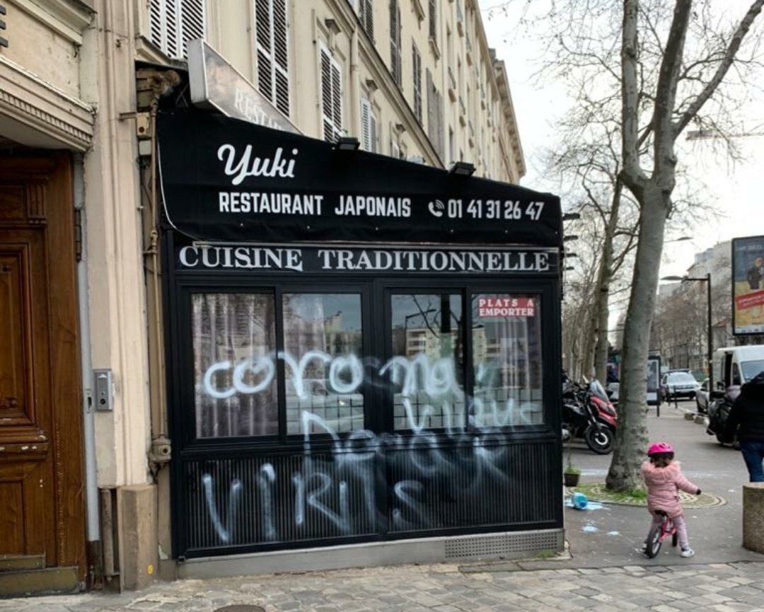 フランス　日本料理店　コロナ　差別