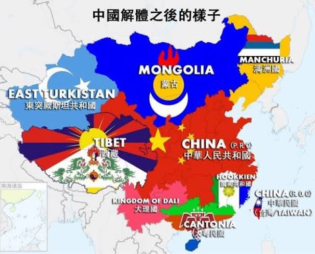 中国　自治区　マップ