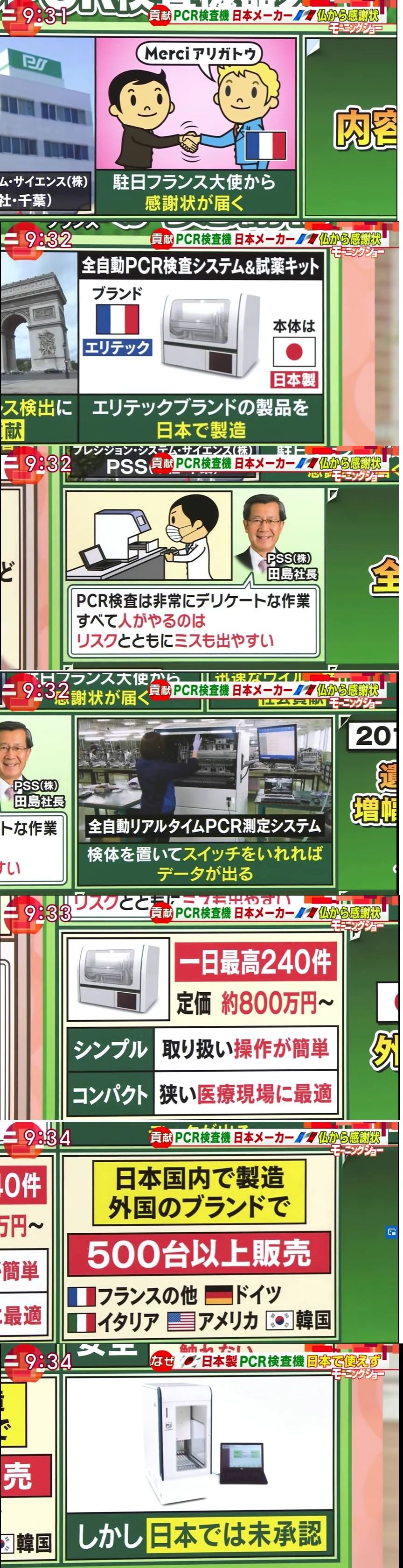 日本製　PCR検査機　未承認