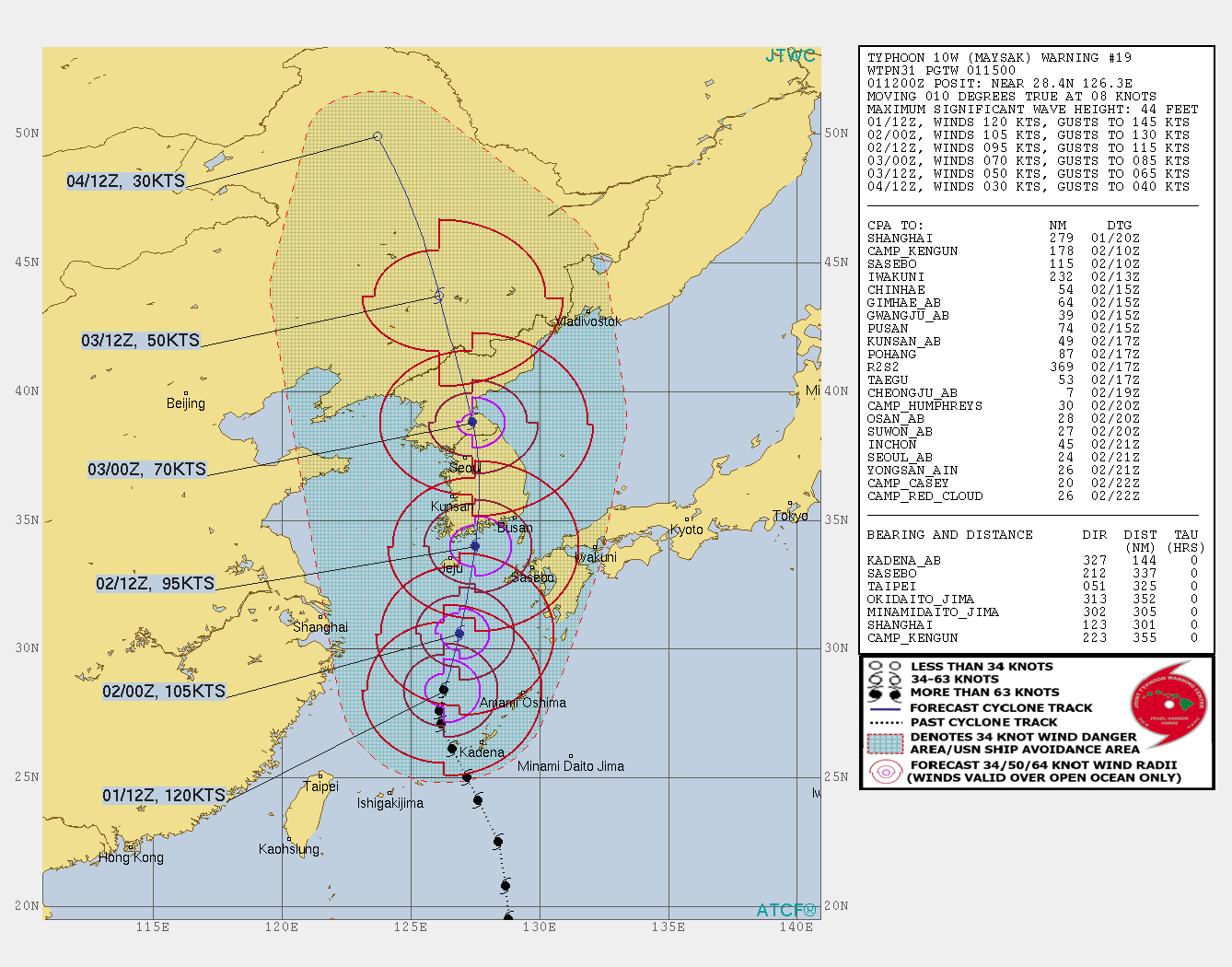 台風9号　韓国　北朝鮮