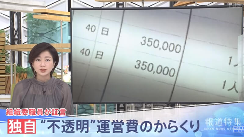 報道特集　東京オリンピック　組織委員会　金の流れ